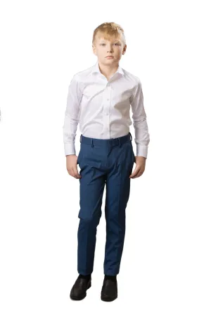 T.O. Collection Boy's Soho Stretch Pants - Heather Blue