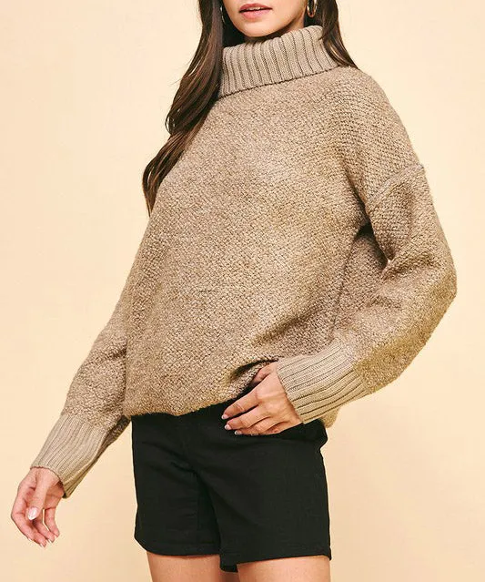 Turtleneck Sweater - Camel - FINAL SALE