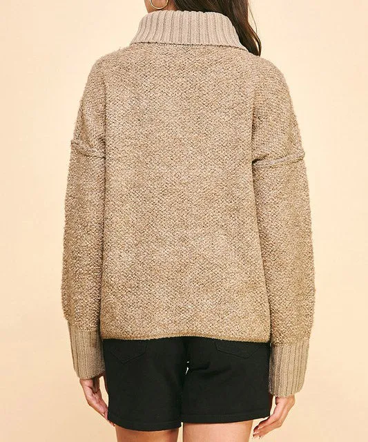 Turtleneck Sweater - Camel - FINAL SALE