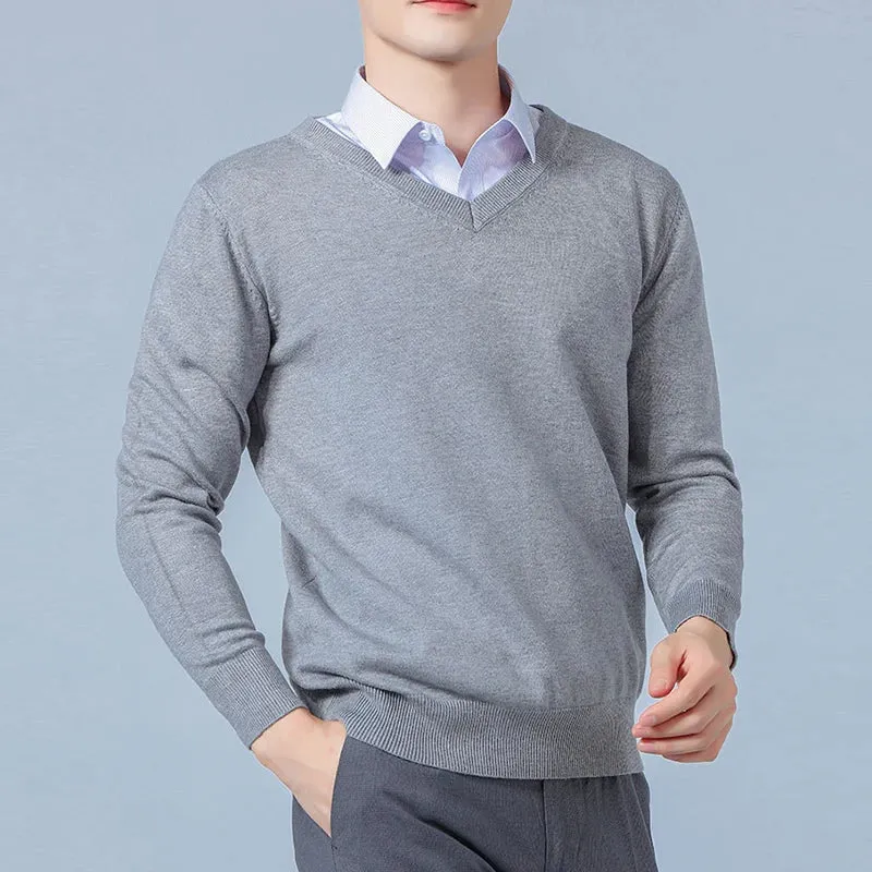 Vincent Reed - Cozy Wool Blend Knit Sweater