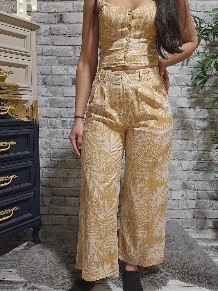 Wide Leg Linen Pants