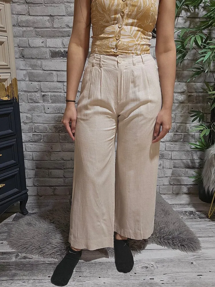 Wide Leg Linen Pants