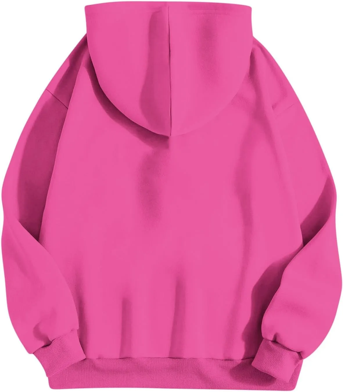 Womens Hoodies Oversized Sweatshirt Casual Fleece Pullover Top Solid Color Soft Hoodie With Pocket 2024 Fall Trendy Top