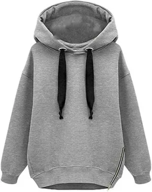 Womens Hoodies Pullover Thick Casual Winter Warm Fleece Sherpa Lined Hooded Drawstring Sweatshirt Sweater Pockets