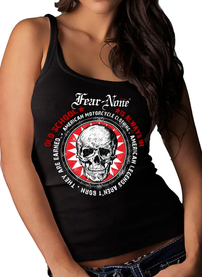 Women's Sunburst-Skull Rider Tank